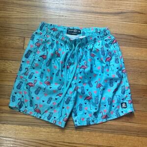 The Room Boys Volley Shorts  Sailboats on Navy
